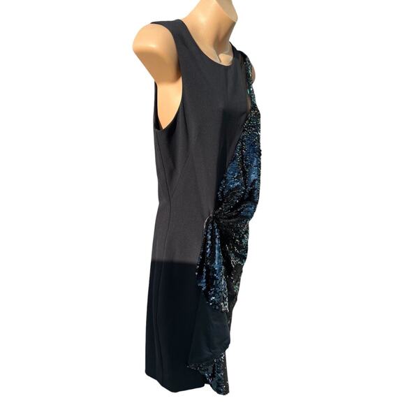 Parker Black Size S Sequin Sleeveless Mesh Cocktail Prom Dress NWT - Picture 5 of 15